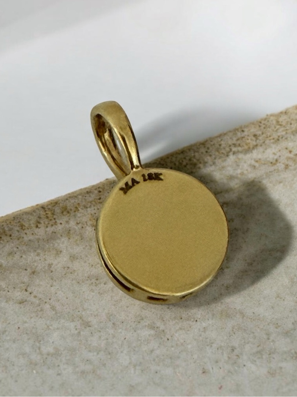 Marla Aaron ‘Working Dot’ 18k YG - LISTING FOR ROUND GOLD DOT ONLY.